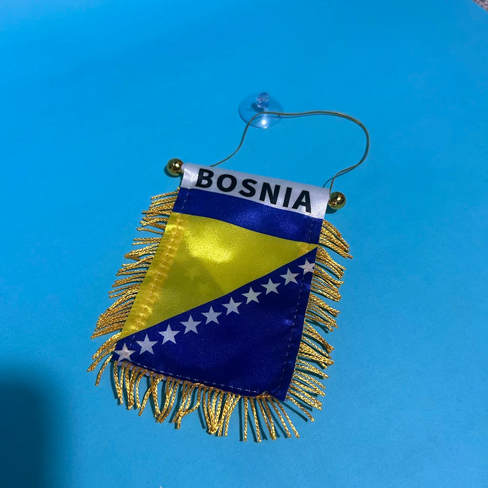 Fanion Bosnie-Herzégovine Voiture
