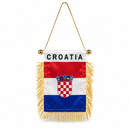 Fanion Croatie Voiture