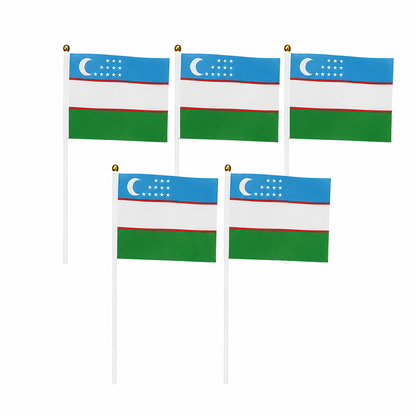 Drapeaux à Main Ouzbékistan