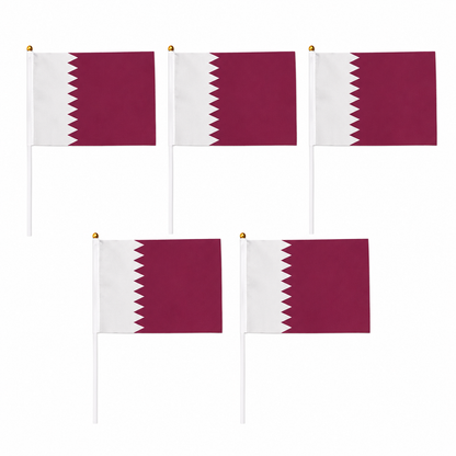 Drapeaux à Main Qatar