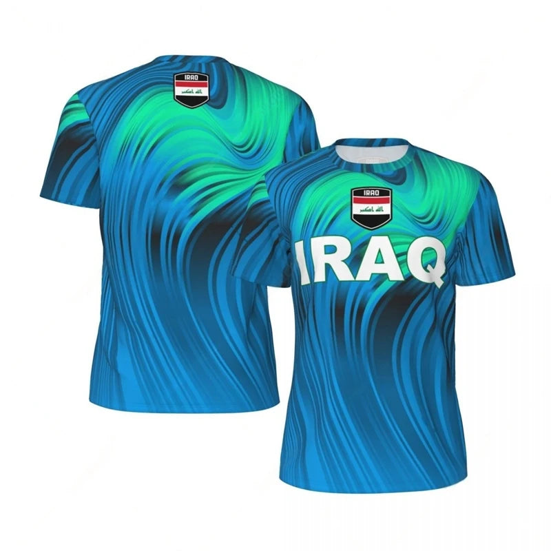 Maillot Irak Bleu - Édition Supporter