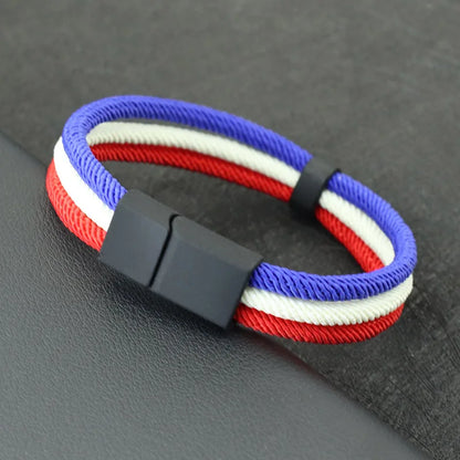 Bracelet Tressé Pays - Édition Fan Nation 2026