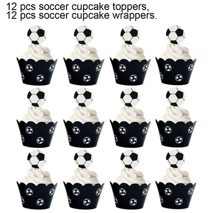 Mini Caissettes Cupcakes Football - Décoration Anniversaire