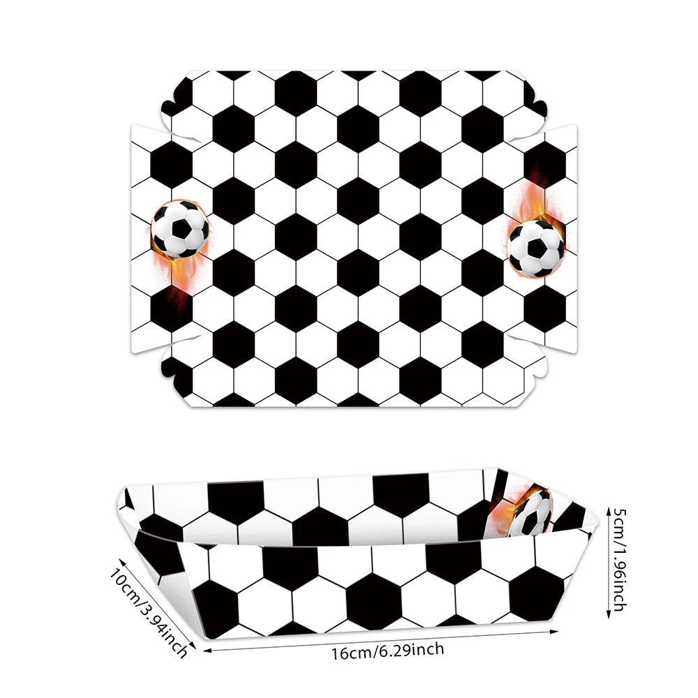 Barquettes Football Jetables - Finger Food & Anniversaire