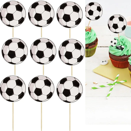 Pics à Cupcakes Football - Décoration Anniversaire Supporter
