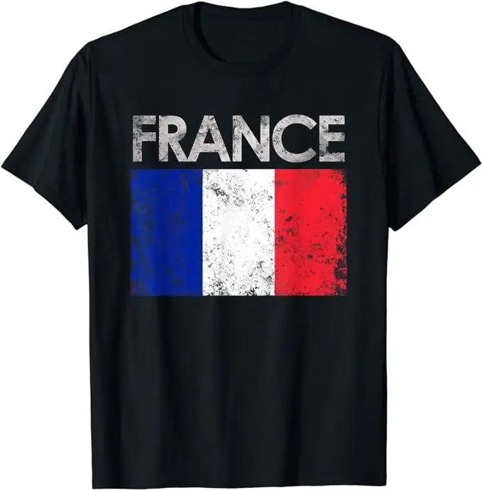 T-Shirt France Vintage - Édition Supporter