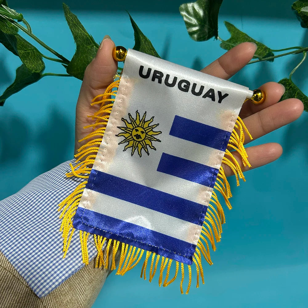 Fanion Uruguay Voiture