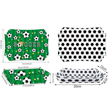 Barquettes Football Jetables - Finger Food & Anniversaire