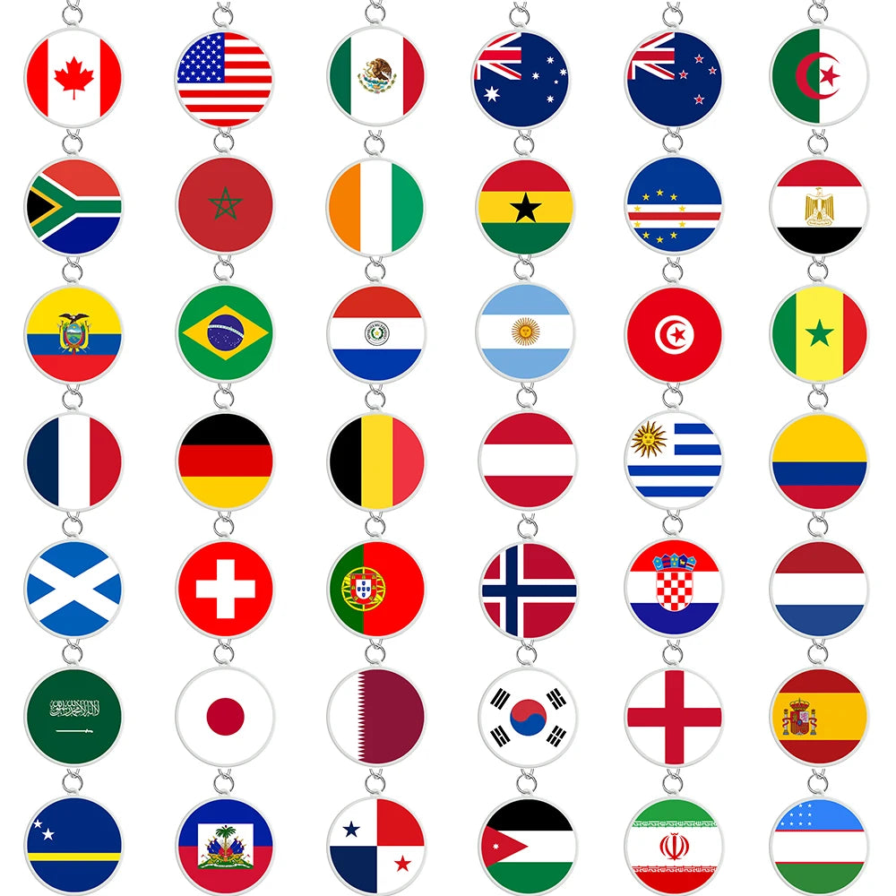 Porte-clés Drapeaux du Monde
