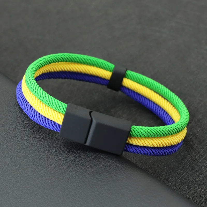 Bracelet Tressé Pays - Édition Fan Nation 2026
