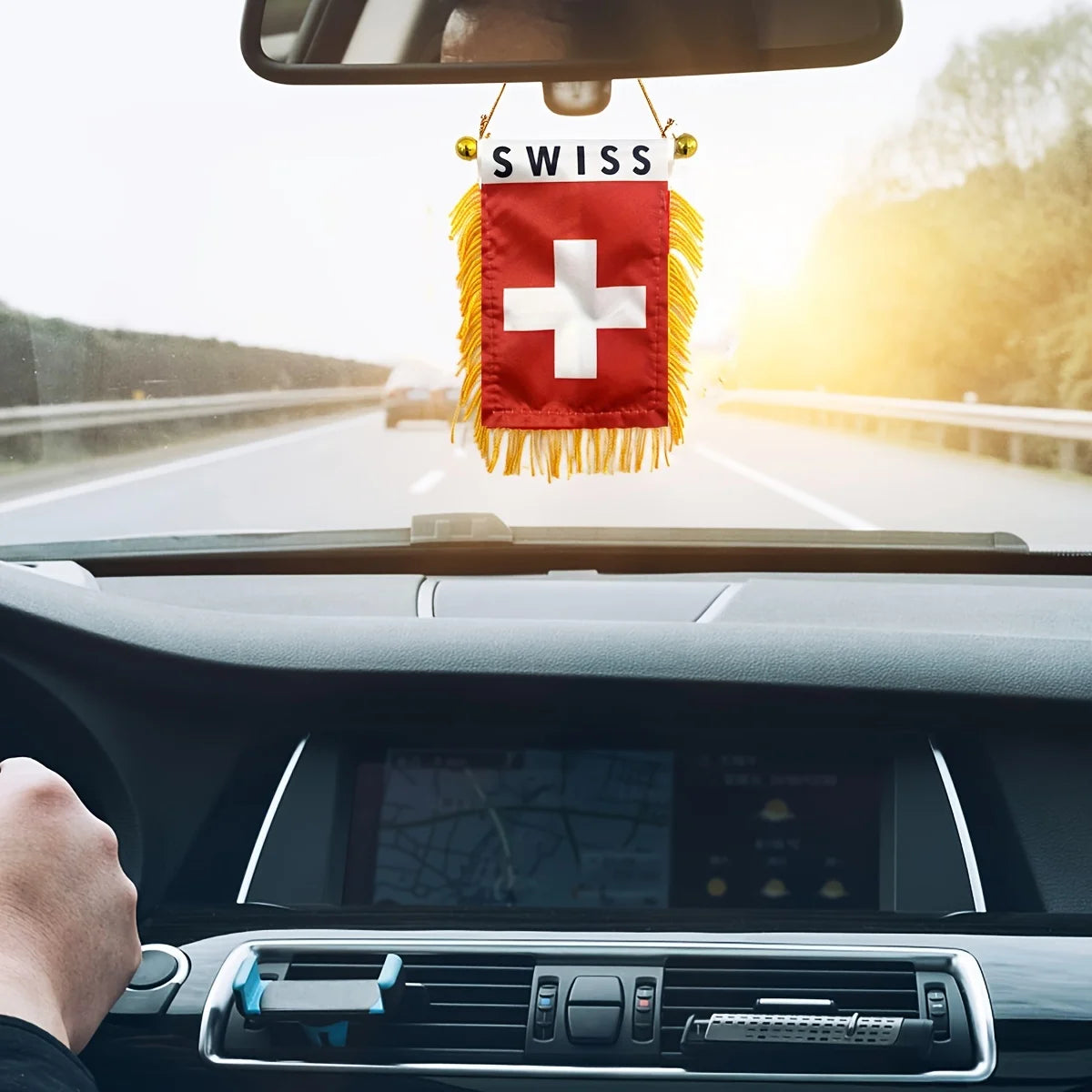 Fanion Suisse Voiture