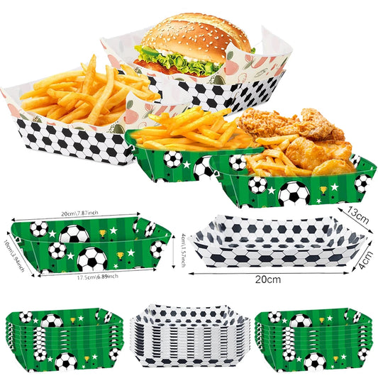 Barquettes Football Jetables - Finger Food & Anniversaire