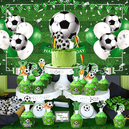 Cupcake Toppers Football - Décoration Gâteau Supporter