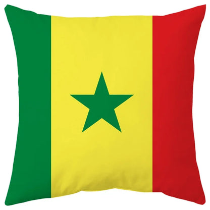 Housses coussins Drapeaux Pays - Édition Fan Nation
