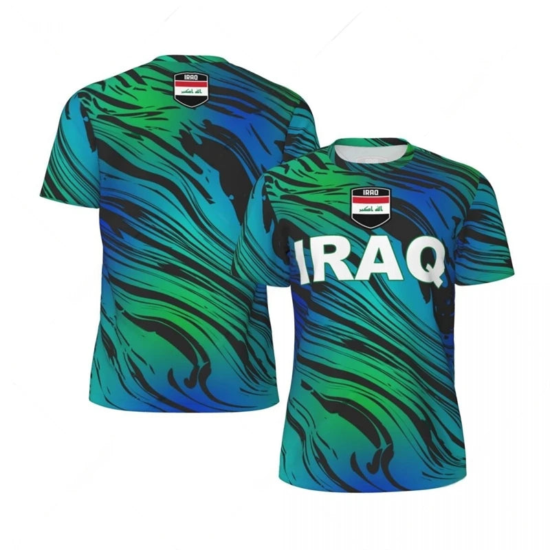 Maillot Irak Bleu - Édition Supporter