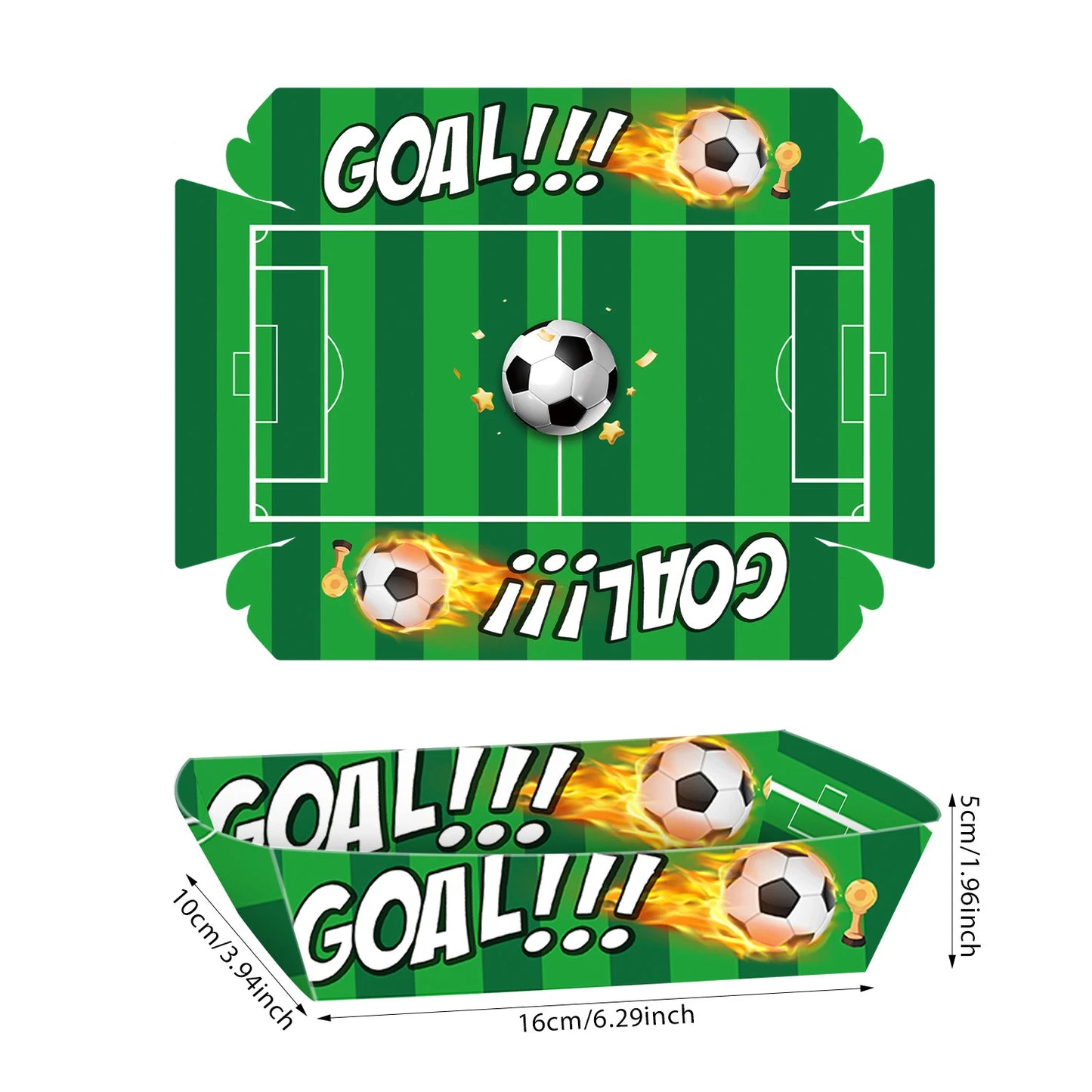 Barquettes Football Jetables - Finger Food & Anniversaire
