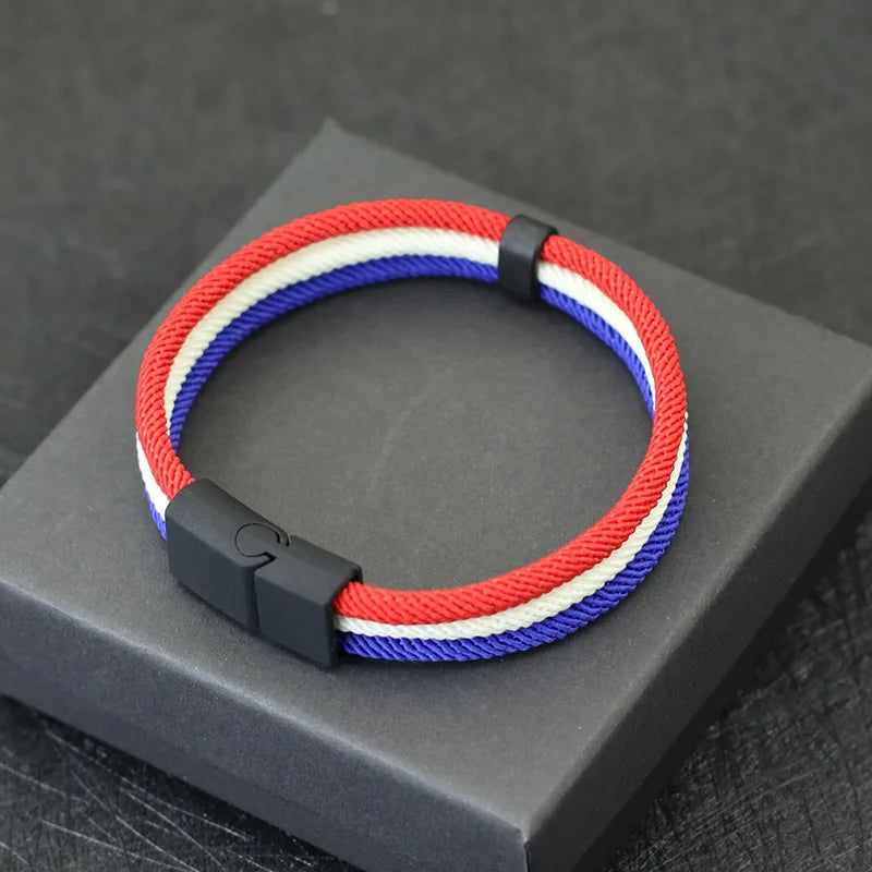 Bracelet Tressé Pays - Édition Fan Nation 2026