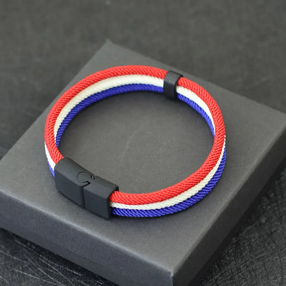 Bracelet Tressé Pays - Édition Fan Nation 2026