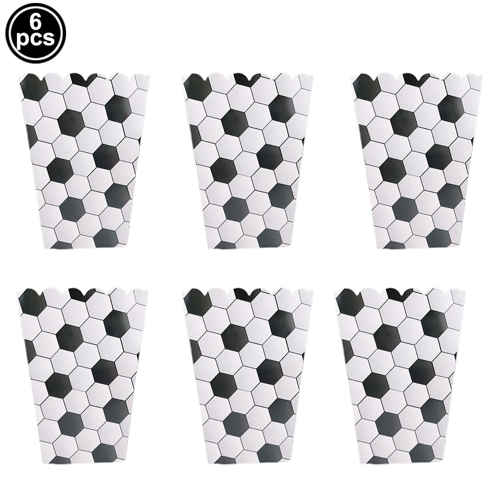 Boîtes Pop-Corn Football - Kit Anniversaire Supporter