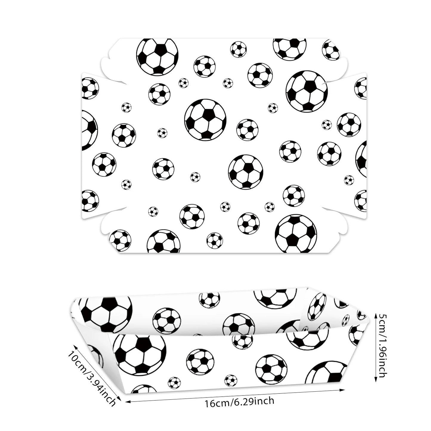 Barquettes Football Jetables - Finger Food & Anniversaire