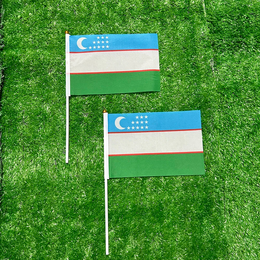 Drapeaux à Main Ouzbékistan