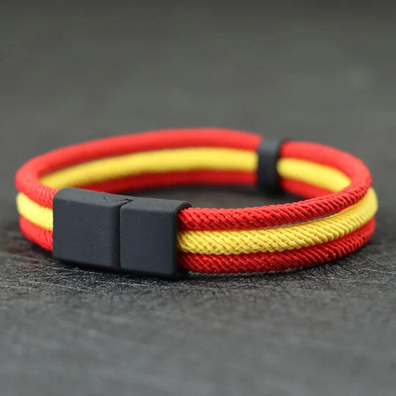 Bracelet Tressé Pays - Édition Fan Nation 2026