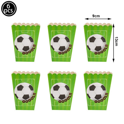 Boîtes Pop-Corn Football - Kit Anniversaire Supporter
