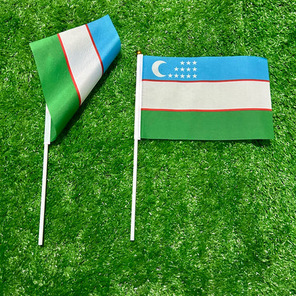 Drapeaux à Main Ouzbékistan