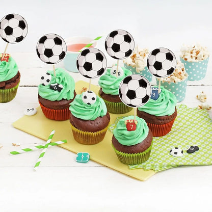 Pics à Cupcakes Football - Décoration Anniversaire Supporter