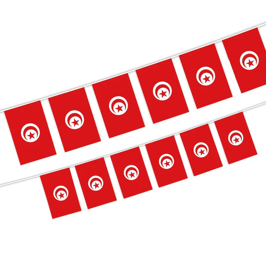 Banderole Drapeaux Tunisie - CDM 2026
