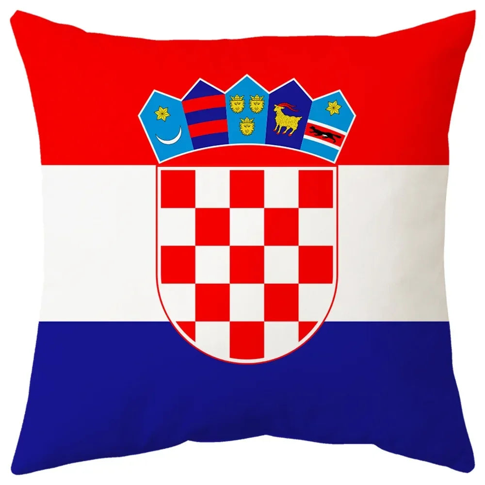 Housses coussins Drapeaux Pays - Édition Fan Nation