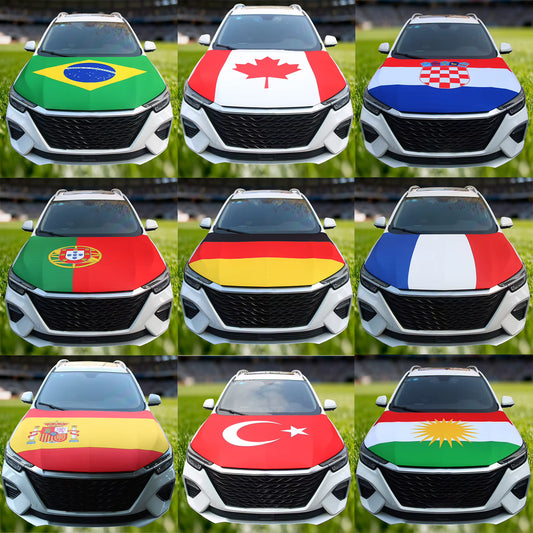 Drapeaux de Capot Voiture - Édition Fan Nation