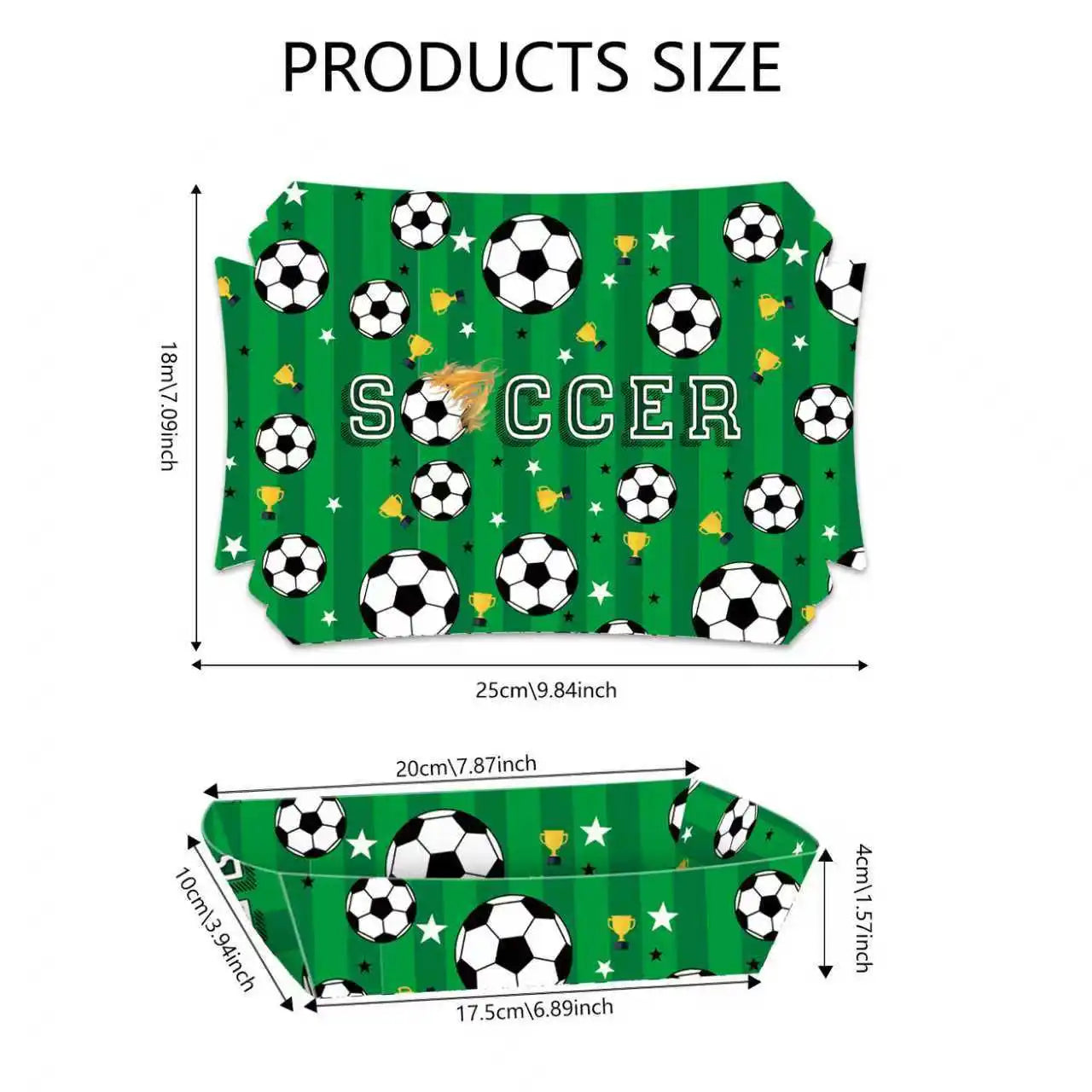 Barquettes Football Jetables - Finger Food & Anniversaire