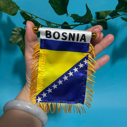 Fanion Bosnie-Herzégovine Voiture